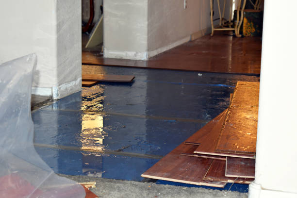 Professional Emergency Water Damage Restoration technician working in Mills River, NC